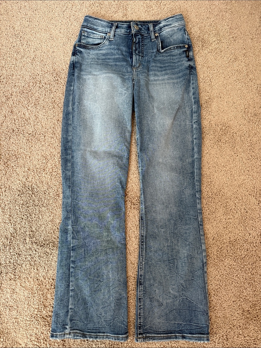 Silver Jeans Women's Blue Flare Wide-Leg Jeans